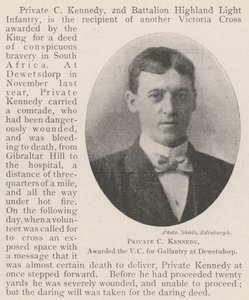 Private C. Kennedy, ausgezeichnet mit dem VC für Tapferkeit in Dewetsdorp