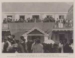 Proklamation von König Edward VII in Dominica, Britische Westindien von English Photographer
