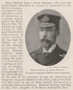 Konteradmiral J. Lacon Hammet, zweiter Kommandant des Mittelmeergeschwaders