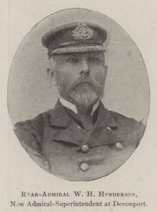 Konteradmiral W. H. Henderson, neuer Admiral-Superintendent in Devonport von English Photographer