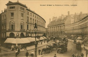 Regent Street und Piccadilly Hotel, London