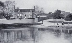 Rudyard Kiplings Haus, Rottingdean (s/w Foto) von English Photographer