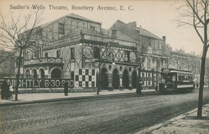 Sadlers Wells Theater, Rosebery Avenue, London von English Photographer