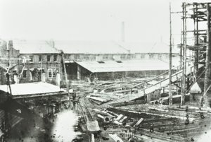 Samudas Schiffswerft, London, 1863 von English Photographer