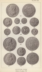 Schottische Münzen, Karl II., Jakob VII. von English Photographer