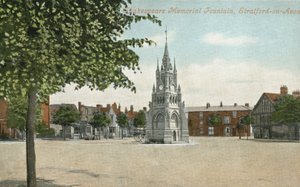 Shakespeare-Gedenkbrunnen, Stratford-upon-Avon von English Photographer