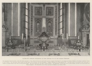Versilbertes Epergne, König Edward VII. vom deutschen Kaiser überreicht