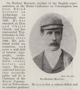 Sir Herbert Maxwell von English Photographer