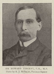 Sir Howard Vincent, CB, MP von English Photographer