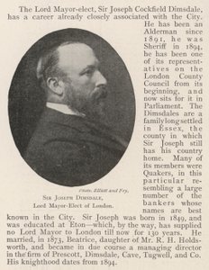 Sir Joseph Dimsdale, gewählter Lord Mayor von London