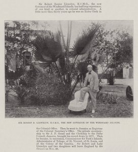 Sir Robert B Llewelyn, KCMG, der neue Gouverneur der Windward-Inseln