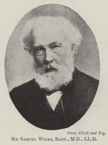 Sir Samuel Wilks, Baronet, MD, LLD von English Photographer