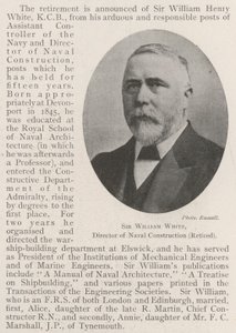Sir William White, Direktor des Schiffbaus (im Ruhestand) von English Photographer