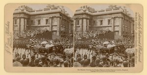 Stereografischer Druck des Diamantjubiläums von Königin Victoria von English Photographer