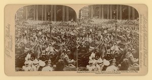 Stereografischer Druck des Diamantjubiläums von Königin Victoria von English Photographer