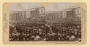 Stereografischer Druck des Diamantjubiläums von Königin Victoria von English Photographer