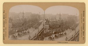Stereografischer Druck des Diamantjubiläums von Königin Victoria von English Photographer