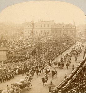 Stereografischer Druck des Diamantjubiläums von Königin Victoria von English Photographer