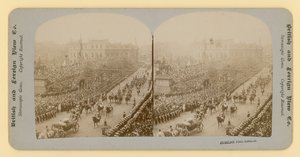 Stereografischer Druck des Diamantjubiläums von Königin Victoria von English Photographer
