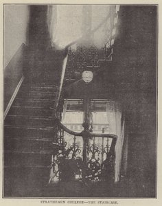 Strathearn College, die Treppe (Gravur) von English Photographer