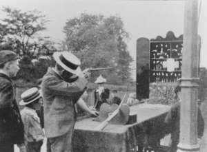 Straßenschießstand im Jahr 1902