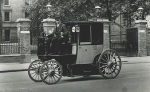 Elektrische Taxis, 1897-1900 von English Photographer