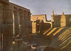 Tempel von Luxor von der Ostseite von English Photographer