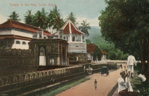 Tempel des Heiligen Zahns, Kandy, Ceylon (Foto)
