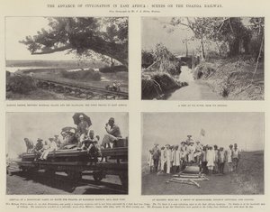 Der Fortschritt der Zivilisation in Ostafrika, Szenen auf der Uganda-Eisenbahn von English Photographer