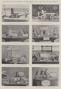 Die Armee- und Marineausstellung im Crystal Palace, Spielzeug hergestellt von Buren-Gefangenen