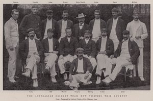 Das australische Cricket-Team, das derzeit dieses Land besucht von English Photographer