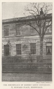 Der Geburtsort von Robert Louis Stevenson, 8, Howard Place, Edinburgh