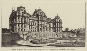 Das Bowes-Museum, gerade in Barnard Castle, Durham, eröffnet