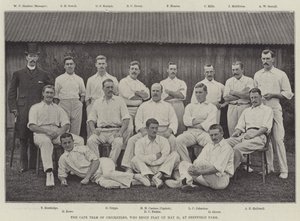 Das Kap-Team der Cricketspieler, das am 21. Mai im Sheffield Park zu spielen beginnt von English Photographer