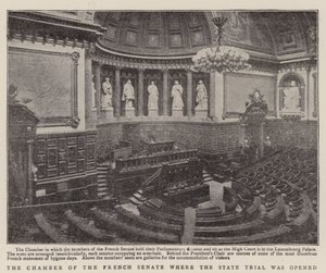 Die Kammer des französischen Senats, in der der Staatsprozess eröffnet wurde