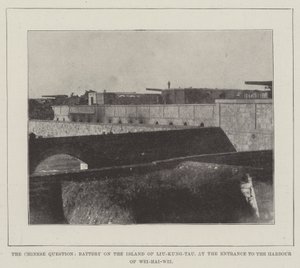 Die chinesische Frage, Batterie auf der Insel Liu-Kung-Tau am Eingang zum Hafen von Wei-Hai-Wei von English Photographer