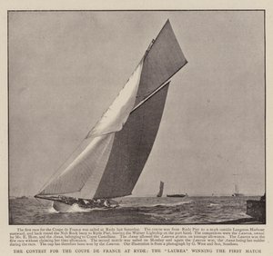 Der Wettbewerb um die Coupe de France in Ryde, die Laurea gewinnt das erste Match