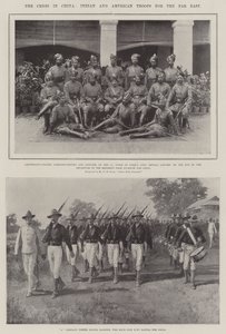 Die Krise in China, indische und amerikanische Truppen für den Fernen Osten von English Photographer