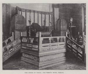 Die Krise in China, der Thronsaal, Peking