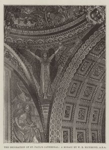 Die Dekoration der St. Pauls Kathedrale, ein Mosaik von W B Richmond, ARA von English Photographer
