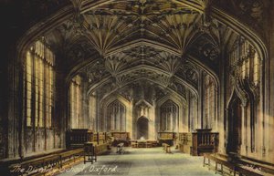 Die Divinity School, Oxford (Farbfoto) von English Photographer