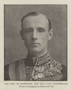 Der Earl of Hopetoun, der neue Lord Chamberlain von English Photographer