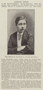 Kaiser Wilhelm II. in seiner Jugend von English Photographer
