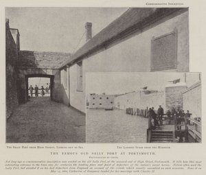 Der berühmte alte Sally Port in Portsmouth