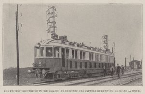 Die schnellste Lokomotive der Welt, ein Elektroauto, das 110 Meilen pro Stunde fahren kann von English Photographer