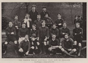 Die französische Rugby-Fußballmannschaft jetzt in England von English Photographer