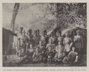 Die Gambia-Strafexpedition, Sir George Denton, Colonel Brake und Offiziere des Stabes