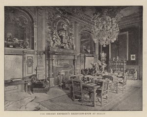 Der Empfangsraum des deutschen Kaisers in Berlin von English Photographer