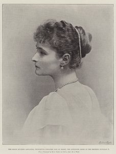 Die Großherzogin Alexandra Feodorowna (Prinzessin Alix von Hessen), die verlobte Braut des Kaisers Nikolaus II. von English Photographer