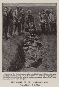 Das Grab von Dr. Jamesons Männern